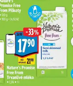 Albert Nature's Promise Free From Trvanlivé mléko nabídka