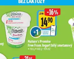 Albert Nature's Promise bert Free From Jogurt bílý smetanový nabídka