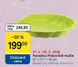 Tesco Paradiso Pískoviště mušle, 87 x 77,7 x 18 cm nabídka