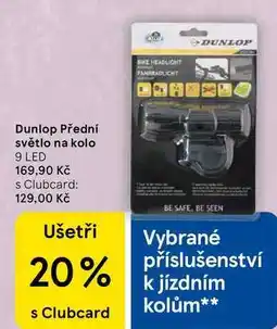 Tesco Dunlop Přední světlo na kolo, 9 LED nabídka