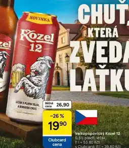 Tesco Velkopopovický Kozel 12, 0,51, plech, ležák nabídka