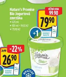 Albert Nature's Promise Bio Jogurtová zmrzlina nabídka