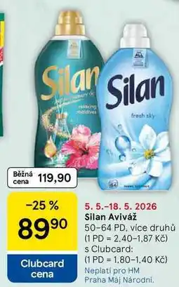 Tesco Silan Aviváž, 50-64 PD, více druhů nabídka
