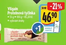 Albert Vilgain Proteinová tyčinka nabídka
