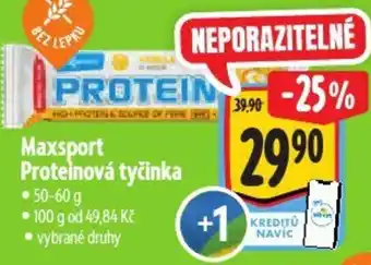 Albert Maxsport Proteinová tyčinka nabídka