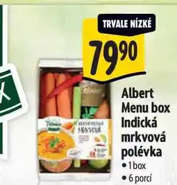 Albert Albert Menu box Indická mrkvová polévka 1box nabídka