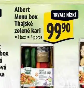 Albert Albert Menu box Thajské zelené kari 1 box nabídka