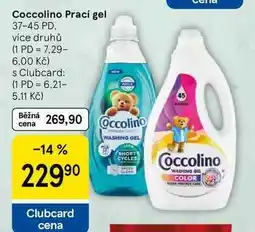 Tesco Coccolino Prací gel, 37-45 PD, více druhů nabídka