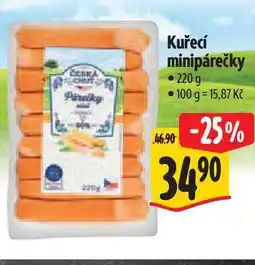 Albert Kuřecí minipárečky nabídka
