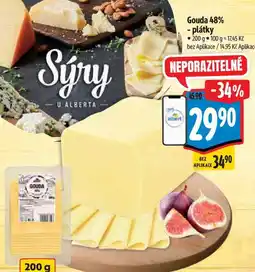 Albert Gouda 48% - plátky nabídka