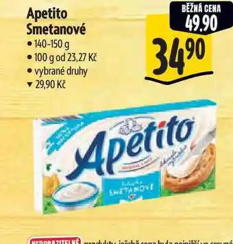 Albert Apetito Smetanové nabídka