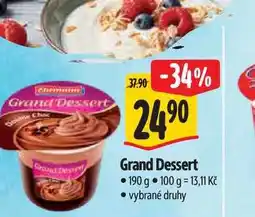 Albert Grand Dessert nabídka