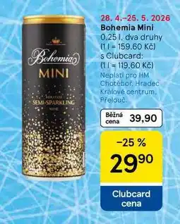 Tesco Bohemia Mini, 0,25 l, dva druhy nabídka