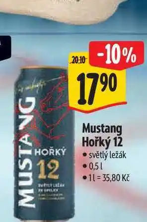Albert Mustang Hořký 12 světlý ležák 0,51 nabídka