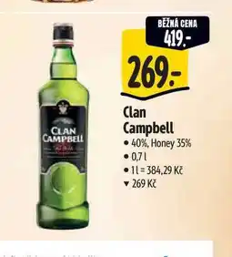 Albert Clan Campbell 40%, Honey 35% nabídka