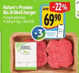 Albert Nature's Promise Bio Drůbeží burger nabídka