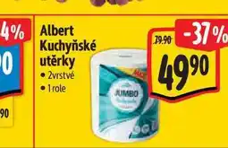 Albert Albert Kuchyňské utěrky 2vrstvé 1 role nabídka