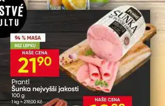 Hruška Prantl Šunka nejvyšší jakosti nabídka