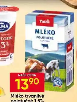 Hruška Tatra Mléko trvanlivé polotučné 1.5% nabídka