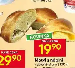 Hruška Motýl s náplní vybrané druhy nabídka