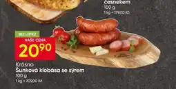 Hruška Šunková klobása se sýrem nabídka