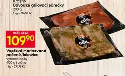 Hruška Vepřová marinovaná pečeně/krkovice vybrané druhy nabídka