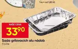 Hruška Sada grilovacích alu nádob 1l, 2ks nabídka
