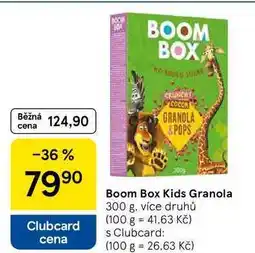 Tesco Boom Box Kids Granola, 300 g, více druhů nabídka