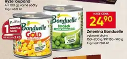 Hruška Zelenina Bonduelle vybrané druhy 150-200 g/PP 130-140 g nabídka