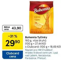 Tesco Bohemia Tyčinky, 160 g, více druhů nabídka