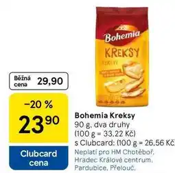 Tesco Bohemia Kreksy nabídka