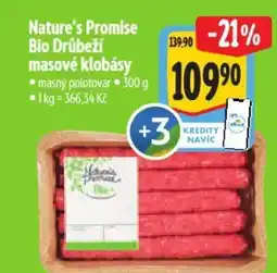 Albert Nature's Promise Bio Drůbeží masové klobásy nabídka