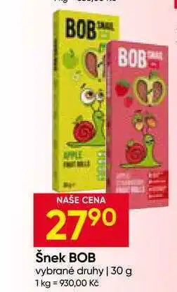 Hruška Šnek BOB vybrané druhy nabídka