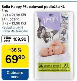 Tesco Bella Happy Přebalovací podložka XL, 5 ks nabídka