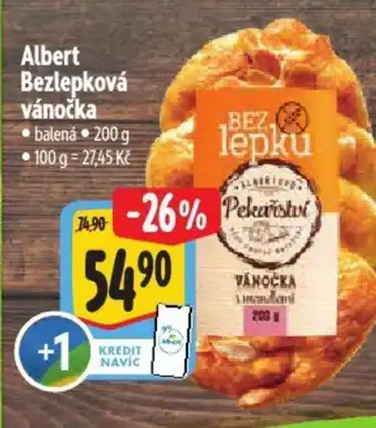 Albert Albert Bezlepková vánočka nabídka