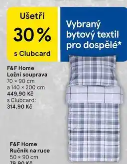 Tesco F&F Home Ložní souprava, 70 x 90 cm a 140 x 200 cm nabídka