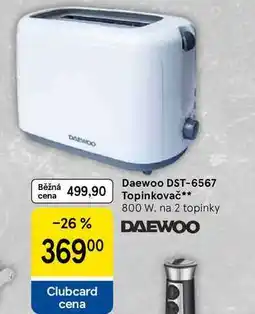 Tesco Daewoo DST-6567 Topinkovač, 800 W, na 2 topinky nabídka