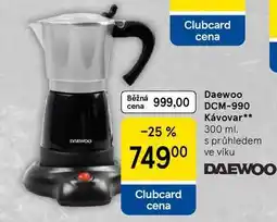 Tesco Daewoo DCM-990 Kávovar, 300 ml, s průhledem ve viku nabídka
