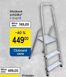 Tesco Hliníkové schůdky, 3 stupně nabídka