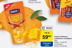 Tesco Snack !t Kabanos s nádivkou z cheddaru nabídka