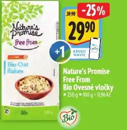 Albert Nature's Promise Free From Bio Ovesné vločky nabídka