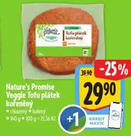 Albert Nature's Promise Veggie Tofu plátek kořeněný nabídka