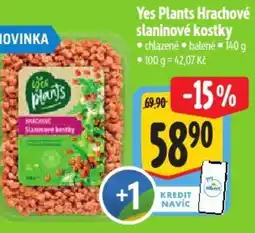 Albert Yes Plants Hrachové slaninové kostky nabídka