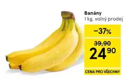 Tesco Banány nabídka