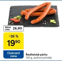 Tesco Ředitelské párky nabídka