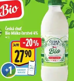 Albert Česká chuť Bio Mléko čerstvé 4% nabídka