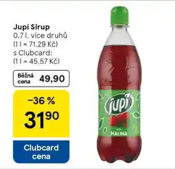 Tesco Jupí sirup nabídka