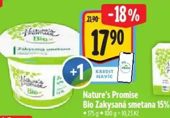 Albert Nature's Promise Bio Zakysaná smetana 15% nabídka