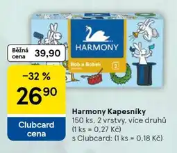 Tesco Harmony kapesníky nabídka