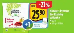Albert Nature's Promise Bio Rozinky sultánky nabídka